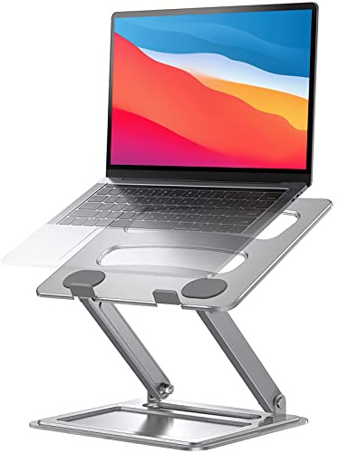 LORYERGO Adjustable Laptop Stand, Portable for 17.3inch Laptops, Holds Up to 17.6lbs, Ergonomic Posture & Heat Dissipation