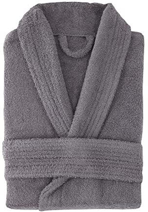 Top Towel Élégant Peignoir pour Femme et Homme 100% Coton, 500 g/m² -Option Capuche-Doux et Absorbant pour Douche, Spa et Piscine, Gris