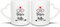 Tassendruck Partner-Tasse - Bessere Hälfte - Geschenk zum Valentinstag, Jahrestag, Geburtstag, Paar-Geschenk - Hochwertige Keramik, 2er-Set