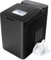 RELAX4LIFE Eiswürfelmaschine Tragbar, Eiswürfelbereiter 9 Eiswürfel in 6-13 min, 15 kg/24H, 1,5 L Wassertank, Ice Maker mit LED-Display Touchscreen, Eismaschine mit Selbstreinigung Schaufel (Schwarz)