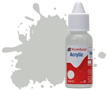 Humbrol Acrylfarbe Nr. 247 RLM 76 Lichtblau Matt Tropfflasche, Hellblau (De), 14 ml