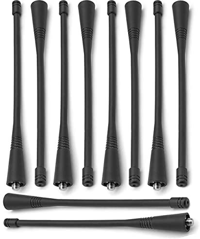 NEWASHAN 10 x antenna frusta sostituzione per Motorola Radio CP185 CP200 CP200D EP450 GP300 GP350 HT750 HT1250 HT1250LS HT1550 PR400 PR860 PRO2150 Walkie Talkie UHF 400-40-400 70 MHz 6. 16,8 cm