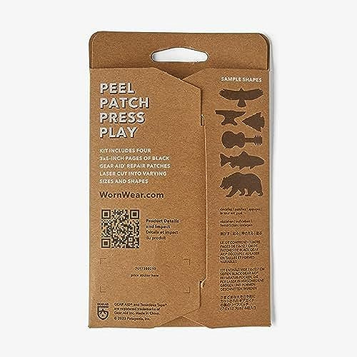 Patagonia Unisex Worn Wear Patch Kit Neoprenanzug, schwarz, Einheitsgröße