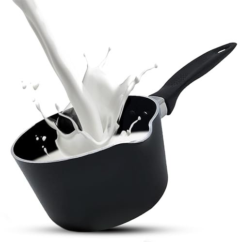 Kitchen King Milk Pan Saucepan Non Stick Saucepan, Sauce Pot for Gas and Electric Hobs Safe Cooking Multi Purpose pots Frying pan Cooking pan (Non Induction, 18cm)