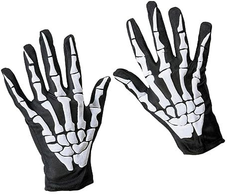 PACKOVE 3paar Glow Skelett Handschuhe Weiße Skelett Handschuhe Für Erwachsene Halloween-kostümaccessoires Performance-accessoire