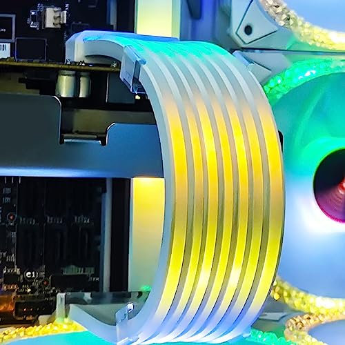 Septpenta RGB Power Extension Cable Kit, ARGB Extension Sleeved Cable Kit, Soft and Full Light Effect, DIy Decorate Your Cool PC, Flexible and Bendable for Computer Gaming Case