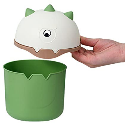 Genikeer Table Rubbish Bin | Waste Paper Bin | Cute Desktop Trash Bin | Basket with Lid, Desktop-Mülleimer for Desk, Coffee Table, Kitchen Rubbish Bin Container