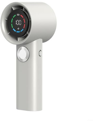 ZYWUOY Super Wind Mini ventilador turbo sin aspas, mini ventilador turbo sin aspas con pantalla digital, refrigeración de alta velocidad, enfriamiento rápido, 100 velocidades de viento