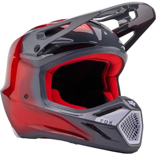 Fox Unisex – Erwachsene Motocross-Helm V3 Grau Gr. M