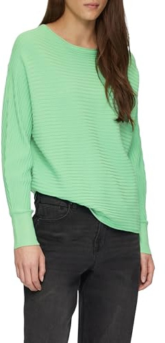 s.Oliver Weicher Strickpullover aus Viskosemix mit Fledermausärmeln