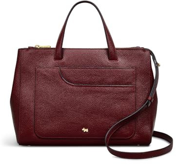 RADLEY London Pockets Soft 2.0 Women's Leather Medium Ziptop Top Handle, Merlot