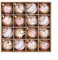 Set di 16 palline di Natale colorate, 6 cm, perfette per alberi, matrimoni e decorazioni per anniversari (oro rosa)