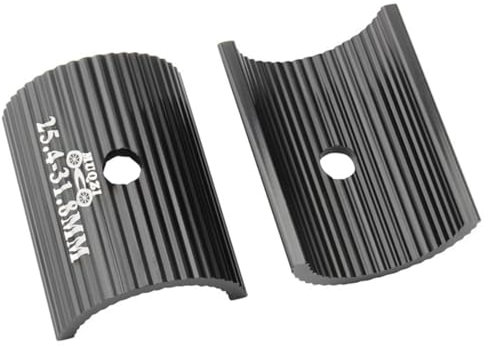 HSKRKOW 2 Stück Fahrradlenker Shim Spacer Bike Vorbau Shims Fahrrad Lenker Adapter Unterlegscheiben Aluminiumlegierung Lenkerhülse 25.4 auf 31.8 mm