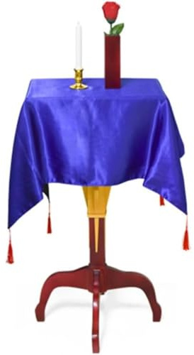 Light Floating Table (Wooden Vase & Plastic Candlestick) Magic Tricks Flying Table Magician Stage Illusions Gimmick Levitation Magic Table for Adult