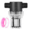 sourcing map Pressure Washer Filter 3/4 NPT Female Thread, Inline Mesh Strainer Attachment, Outlet for Pipe Strainer, Stainless Steel Screen with Sealant Tape (Size:80 Mesh)