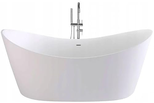 REA FERRANO BAIGNOIRE AUTOPORTANTE 180CM BLANC BAIGNOIRE EN ACRYLIQUE