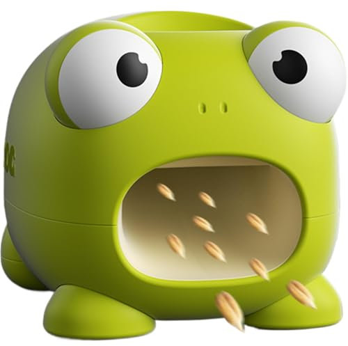 Pelador eléctrico de girasoles de nueces, máquina automática de descascarado de pino, 3.8 x 4.3 x 3.6 pulgadas, adorable de rana, descascaradora de nueces de, máquina separadora de