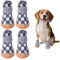 4 Stück Hundeschuhe Pfotenschutz für Kleine Hunde, Sommer Atmungsaktive Hundestiefel mit Anti-Rutsch Gummisohle, Hundeschuhe Pfotenschutz für heiße Straßen Spazierengehen Outdoor (Schwarz, XL)