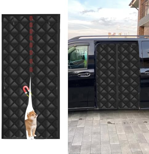 JOJOCY Wärmeisolierter RV-Tür-Vorhang, magnetischer RV-Wärmetürabdeckung für die Seitentür von Mercedes Sprinter (mittleres/hohes Dach) VW Crafter (hohes/super hohes Dach) 83 * 59 Zoll