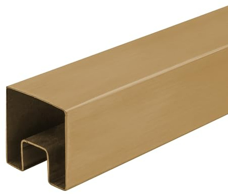 1 pince à ergot for garde-corps en verre et aluminium – Idéale for les piscines, les balcons et les escaliers (épaisseur 10-17 mm)(Gold)