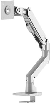 Monitor stand， Aluminum Gas Spring Arm 34-49 Inch Curved Arc Screen Monitor Holder, Compatible For Samsung Odyssey Neo G9/G7 Load 20kg ，parts(White)