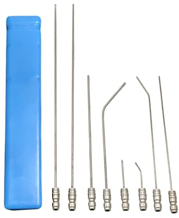 Pressure Washer Nozzle, Cleaning Needle Tips Sets, High Pressure Cleaner Power Spray for Gutter Appliance Drain Washing Machine Air Conditioner Water Heater, Precision Water Nozzle for Narrow Spaces