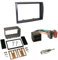 Einbauset: Autoradio Doppel 2-DIN Radioblende Radio Blende schwarz + ISO Radioanschlusskabel Radio Adapter + Antennenadapter für FIAT Ducato 06/2006-2011 mit ISO Anschluss nur Modelle OHNE Can-Bus
