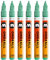 Molotow One4All 127HS Acryl Marker (2,0 mm Strichstärke, hochdeckend und permanent, UV-beständig, für fast alle Untergründe) 6 Stück Farbe 234 calypso mittel