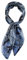 TigerTie Damen Nickituch Halstuch in blau grau schwarz Schlangenmuster - Größe 60 x 60 cm