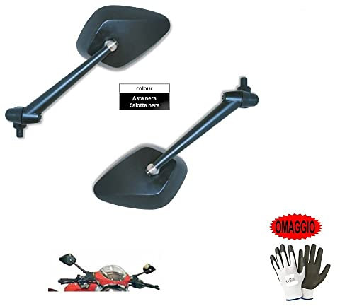 Paar Spiegel Rückspiegel für Motorrad Far zugelassen Aluminium für Yamaha FJ 1200 ABS 1991 – 1995