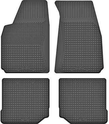Gummimatten Fußmatten 1.5 cm Rand kompatibel mit Audi A4 B5 (Bj. 1994-2001) ideal angepasst 4 -Teile EIN Set