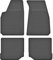 Gummimatten Fußmatten 1.5 cm Rand kompatibel mit Audi A4 B5 (Bj. 1994-2001) ideal angepasst 4 -Teile EIN Set