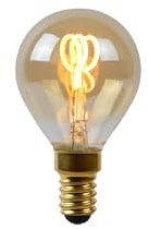 LUCIDE P45 - Ampoule filament - Ø 4,5 cm - LED Dim. - E14-1x3W 2200K - Ambre