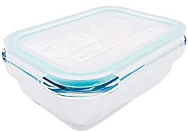 Steuber Cloc Frischhaltedose aus Glas, 620 ml, rechteckig, Glas bis 400°C