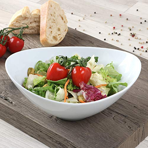 Holst Porzellan AI 023 Schale 23 cm / 1,0 l Alina, weiß, 23 x 17 x 9.5 cm, 3 Einheiten