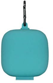 UKCOCO Compatible Powerbeats Pro Case Cover Silicone Full Protective Shockproof Case Wireless Headset Protective Case Cover with Carabiner - Mint Green