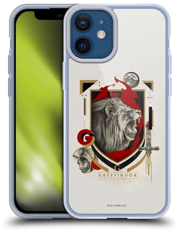 Head Case Designs Offizielle Harry Potter Gryffindor Deathly Hallows XXVII Soft Gel Handyhülle Hülle kompatibel mit Apple iPhone 12 Mini