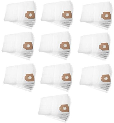 vhbw 5x sacchetto compatibile con Kärcher CV 48/2 Professional aspirapolvere - microfibra, 40,45cm x 25,6cm Bianco