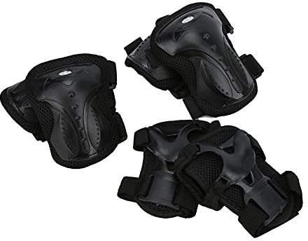 Zwinner Schutzausrüstung, Tragbare Knieschützer Protektor Kit 6pcs / Set Rollschuh Schutzausrüstung Set zum Skaten für Erwachsene zum Radfahren für Sport