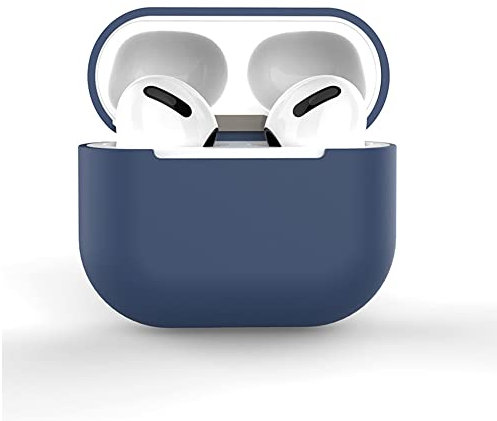 AISPORTS 2 Pack Compatible with Airpods 3 Case Cover, [Support Wireless Charging] Soft Silicone Full Body Shockproof Dustproof Protective Case Cover with Carabiner for Apple Airpods 3rd Generation