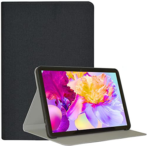 AKNICI Hülle für TECLAST P30HD / M40 Air / P30 Air Tablet 10.1 Zoll, Ultra Dünn PU Leder Weiche TPU Rückseite Abdeckung Klappständer Schutzhülle für TECLAST P30HD / M40 Air / P30 Air Tablet, Schwarz