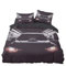 Tomifine Bettwäsche 135x200 Sportwagen Auto Bettbezug Cooler Roter Schwarzer Extreme Sport Thema Bettwäsche Set mit Reißverschluss und 2 Kissenbezug (155x220 cm + 50x75 cm,Sportwagen 2)