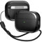 elago EDC Case Compatible with Apple AirPods Pro 2nd Generation Case Cover Shock Absorbing Design, Durable TPU Material, Strap Included, Full Body Protection (Black)