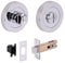 HANDLEZONE® Bathroom Toilet Door Thumb Turn and Release Deadbolt Kit - Dual Finish Polished/Satin Chrome - 76mm Bolt with 57mm Backset