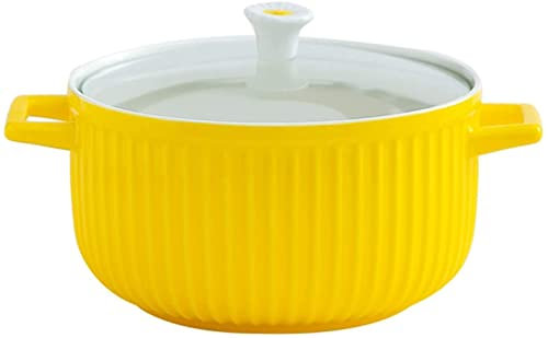 Olla De Cocina De Cerámica Olla De Cerámica Antiadherente, Molde De Pan, Olla De Sopa, Olla De Estofado, Olla De Forma Redonda De Cerámica Casera, Mango Binaural, Olla De Horno Holandés con Tapa,