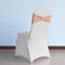 WedDecor Spandex Chair Band with Slider Buckle Stretchy Shiny Fabric Chair Bands Sash For Wedding, Party, Reception, Birthday, Chair Decoration, Events Supplies, 13 x 6 Inches, Rose Gold, 100Pcs