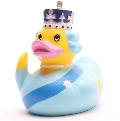 Duckshop I Badeente Queen Elisabeth II. I Quietscheente I Quietscheentchen I königlich I Royals I Glamour I Geschenk für Royal-Fans