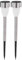 Acan Tradineur - Pack de 2 Antorchas de jardín de Acero Inoxidable y plástico, luz Solar, lámpara Solar Recargable para césped, Patio, Paseos, decoración Exterior (Gris, 25 x 5,3 cm)