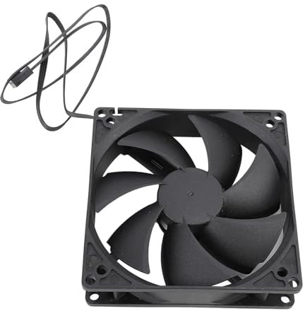 Annadue PC Case Fan 100mm Case Cooler Fan, 4pin PWM Silent Computer Fan With Double Ball Bearings Included, Up to 1800RPM Cooling Fan