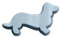 Muzrunq Silikon Backpfanne süße Backformen Dackel Puppenkuchenform Tierform Schokoladenform Küchenwerkzeuge Blau